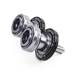Precision CNC Aluminum Motorcycle Swingarm Spools Slider Stand Screws - 10MM (Titanium - For CFMOTO)