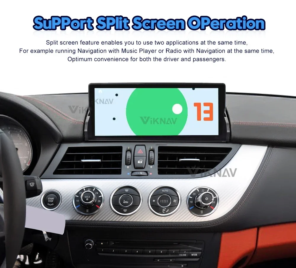 Android 13 Car Radio For BMW Z4 E89 2009-2018 GPS Navigation CIC DVD Multimedia Player touch screen 2din car stereo