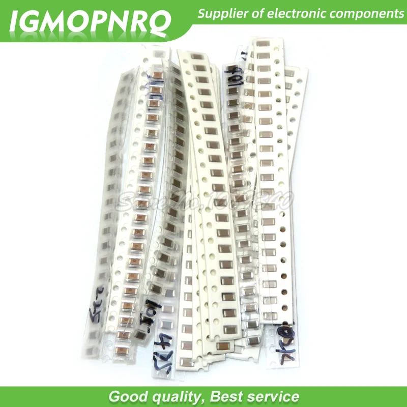 1206 SMD Capacitor assorted kit 10pF~22uF component samples kit 10PF 22PF 1NF 10NF 100NF 10UF 22UF 16values each 20pcs = 320pcs