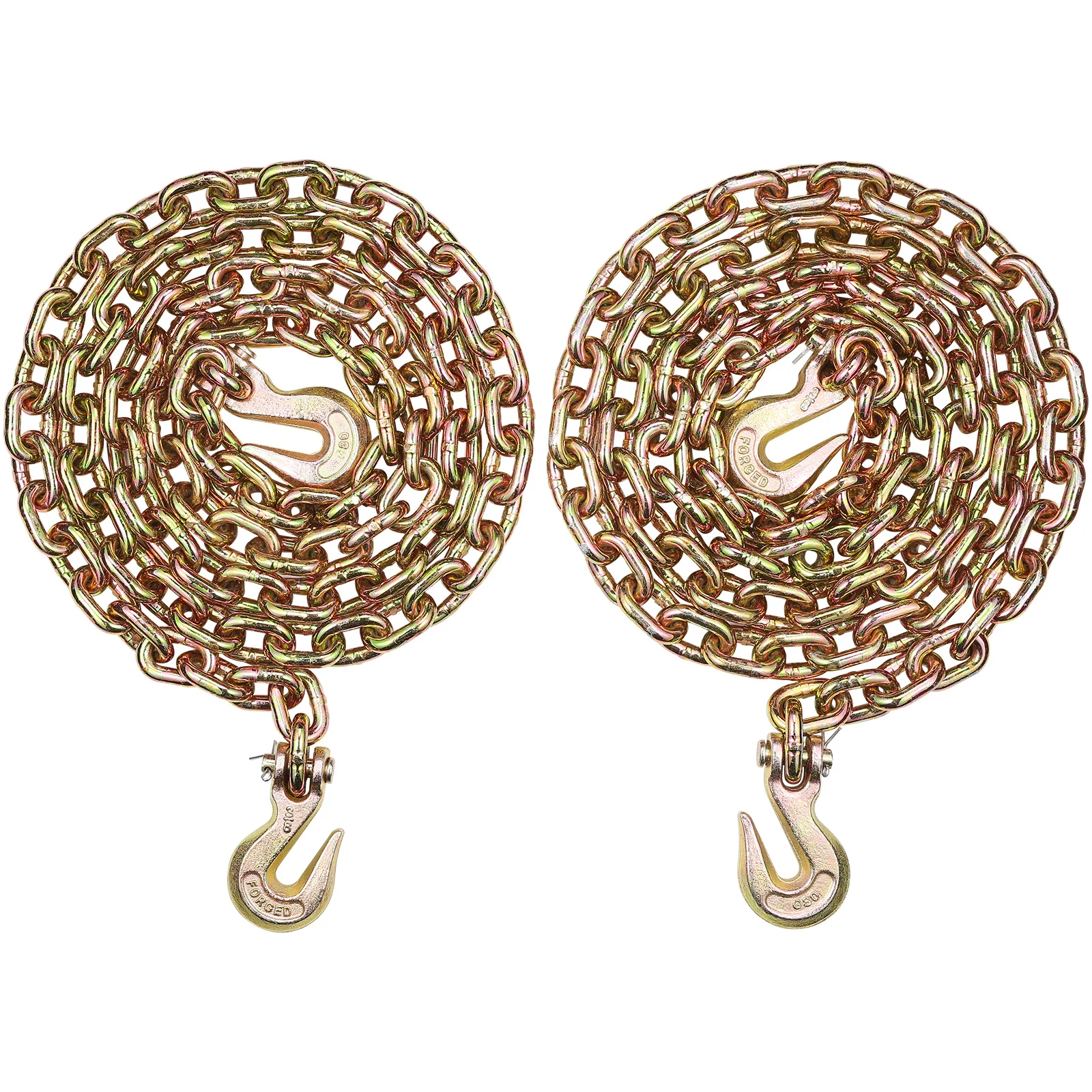 Heavy Duty Steel Tow Chain with Clevis Hook for Towing and Binding