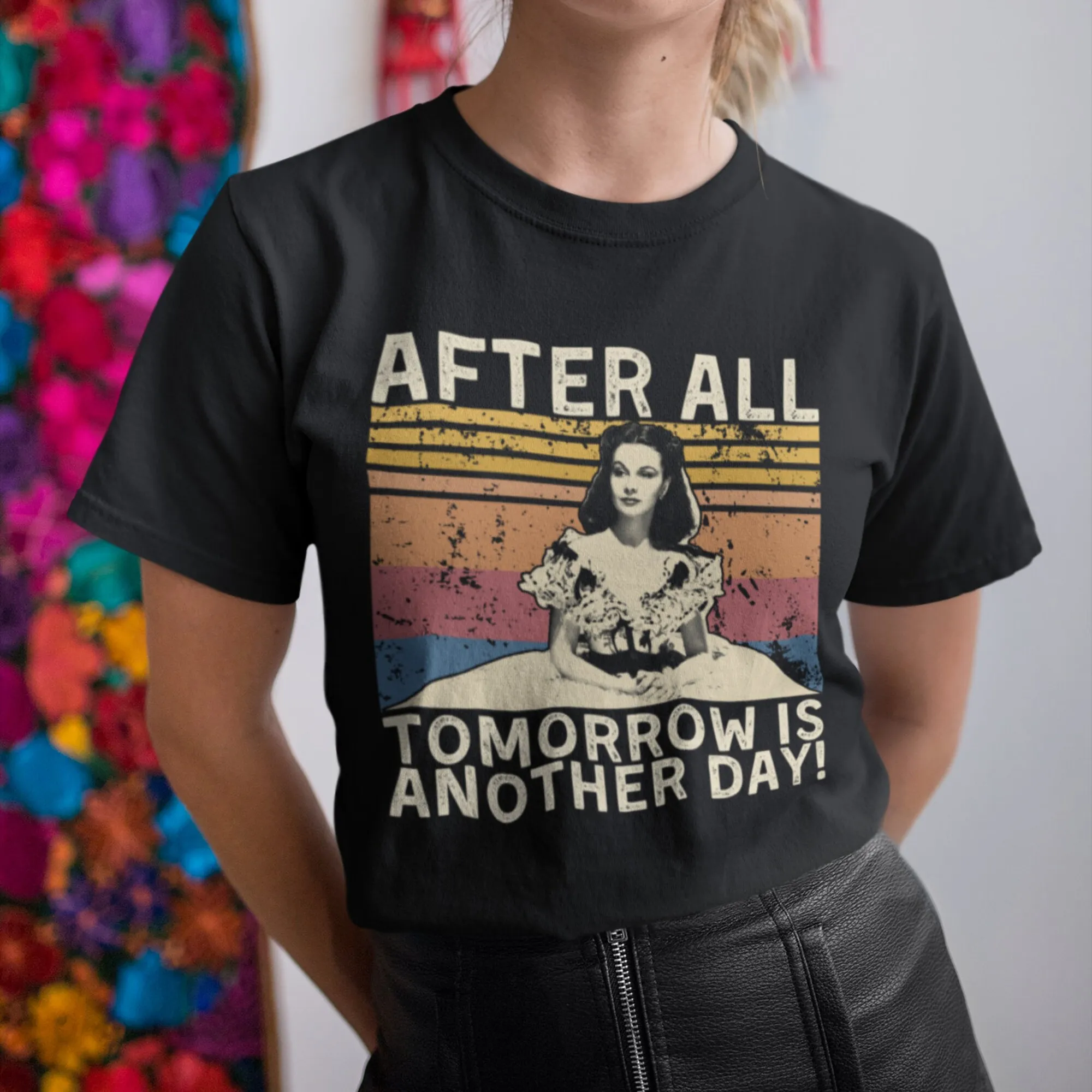 T-Shirt Via Con Il Vento Dopo Tutto Il Futuro È Un Altro Giorno Vinatge Sweat