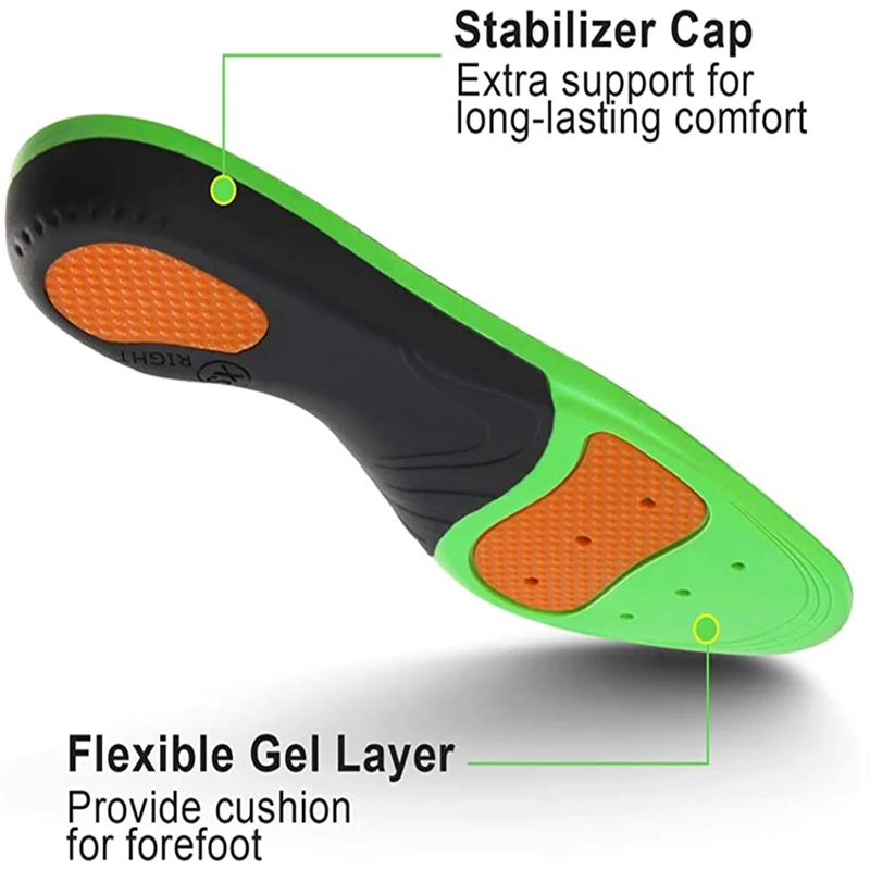 Arch Support Insoles Orthopedic Shoes Sole for Feet Arch Pad Relieve Plantar Fasciitis Pain Flat Foot Sports Shoes Insert