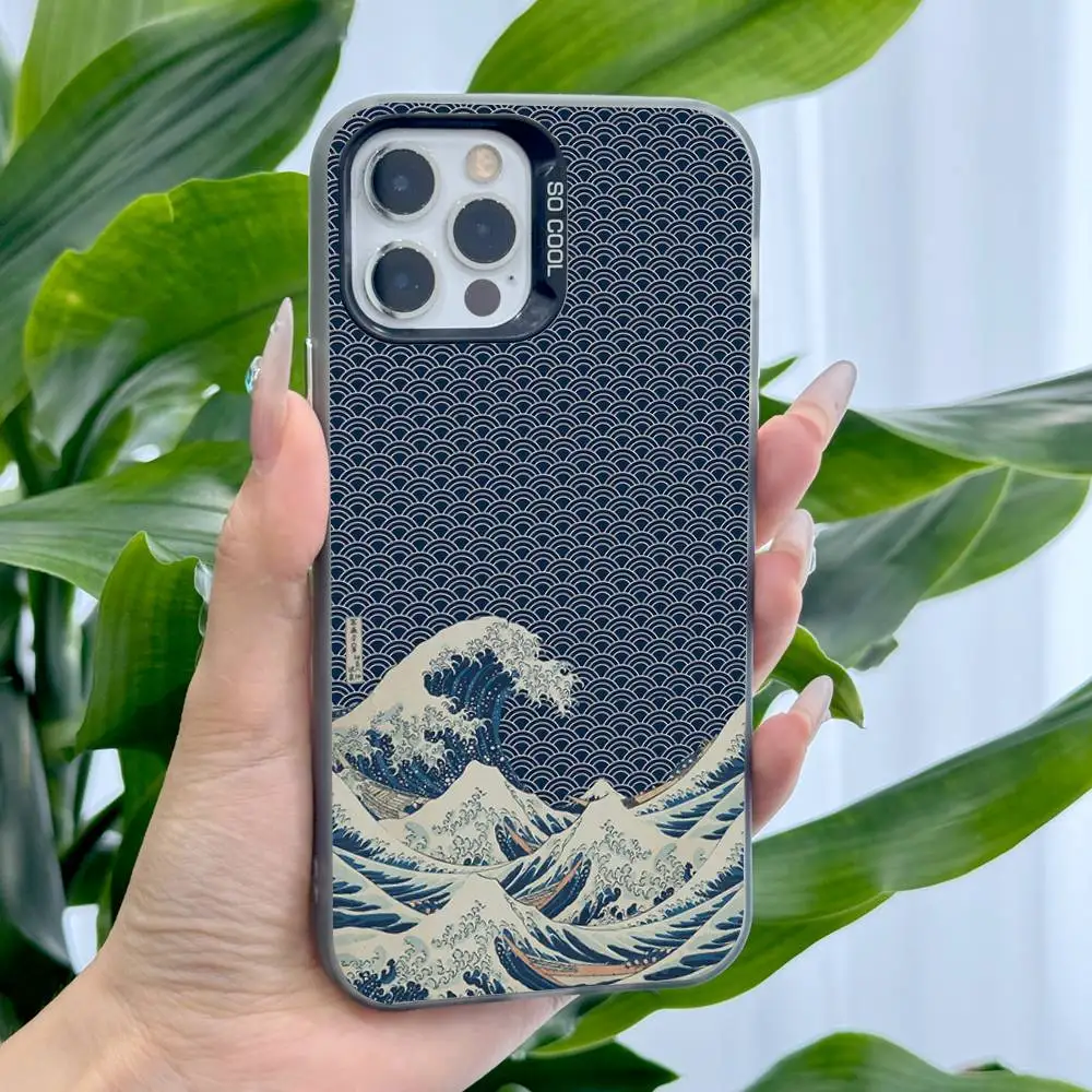 The Great Wave Kanagawa Premium Protective Phone Case with Plating Finish