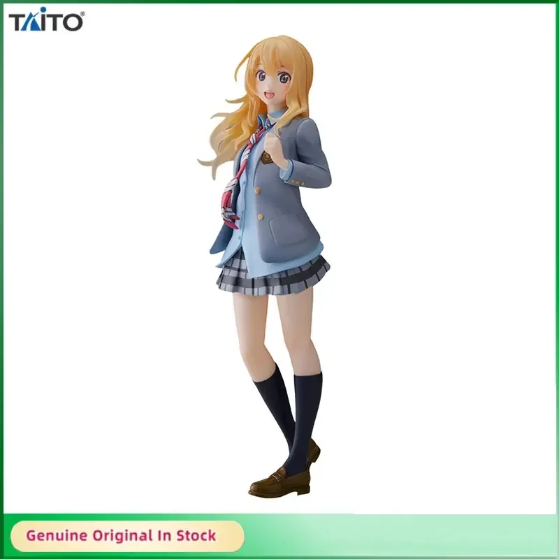 

Original TAiTO Coreful Your Lie in April Miyazono Kaori School Uniforms Ver. PVC Anime Action Figures Model Ornaments Doll