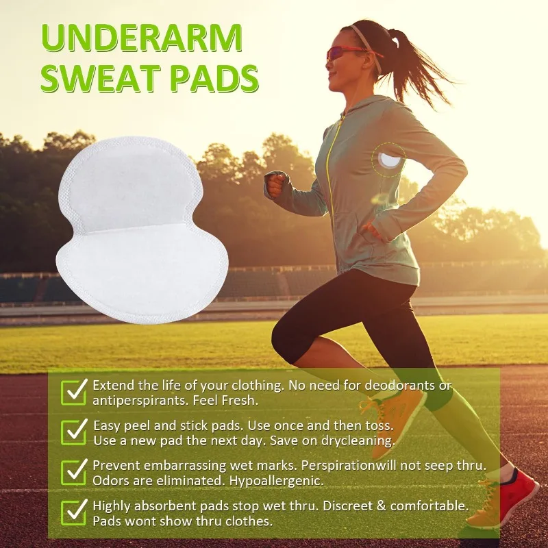 Armpit Absorb Sweat Patch Prevent Clothing Getting Wet Stickers Underarm Sweatproof Adhesive Pad Shirt Absorbent Cotton Sticker
