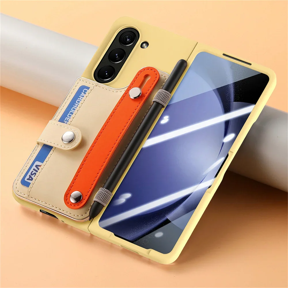 Premium Wallet Case with Card Slot, Screen Protector, Pen Holder & Wrist Strap - No Pen Included