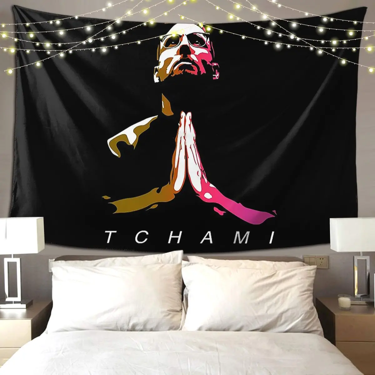 

Tchami Tapestry Art Wall Hanging Aesthetic Home Decoration Tapestries for Living Room Bedroom Dorm Room