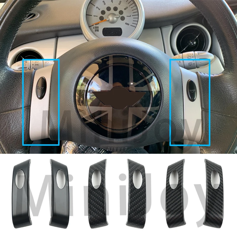 For MINI Cooper R50 R52 R53 Interior Trim Sticker Accessories Car Steering  Wheel Center Cover Styling Decoration Middle Panel - AliExpress