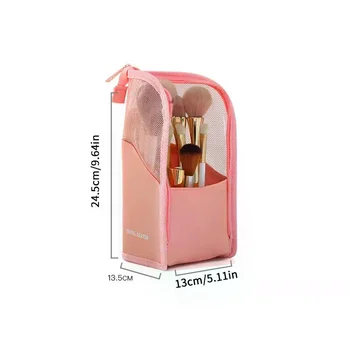 Custodia per Pennelli da Trucco e Strumenti, Borsa Cosmetica Impermeabile da Viaggio, Contenitore per Essenziali di Makeup