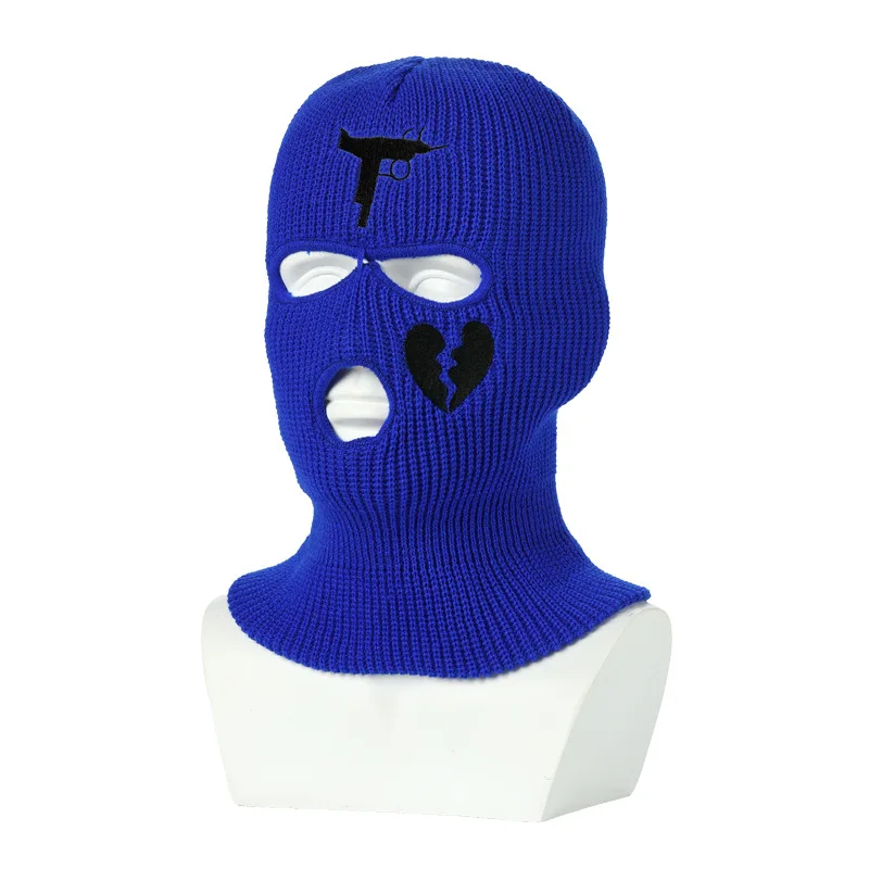 3 Hole Ful Face Ski Mask Embroider Custom Balaclava LA- AK47 Design Patch  New