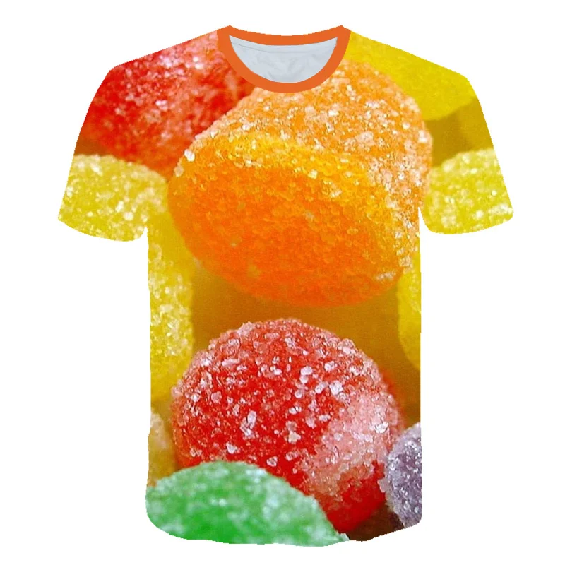 Summer Fruit 3D Print Short Sleeve T Shirts