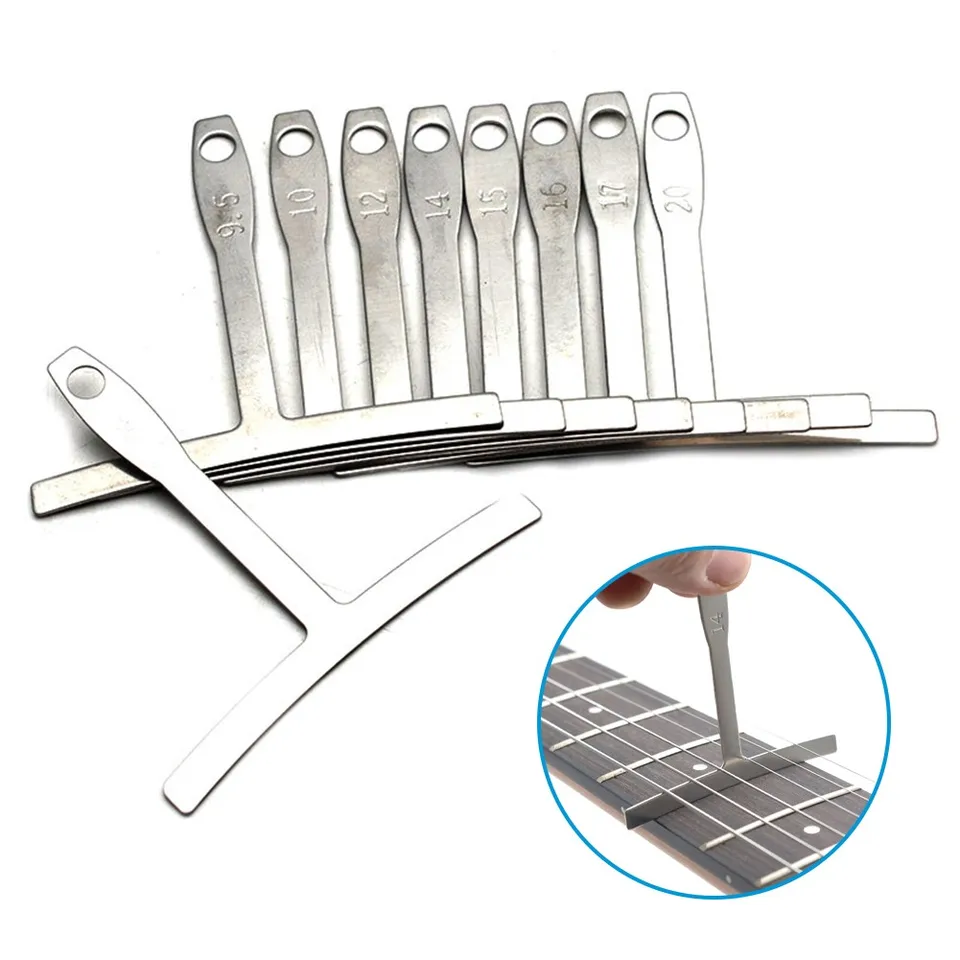 Kit Luthier Jiayouy - 12 Outils Pour Réglage Guitare/Basse, Jauge Action, Règle Manche