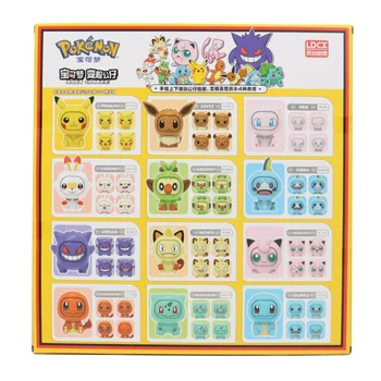 Pokemon Face Changing Anime Action Figure Kawaii 12 Kind Doll Dragon Ball Pokeball Pocket Monster Pikachu Child Toy Set 6