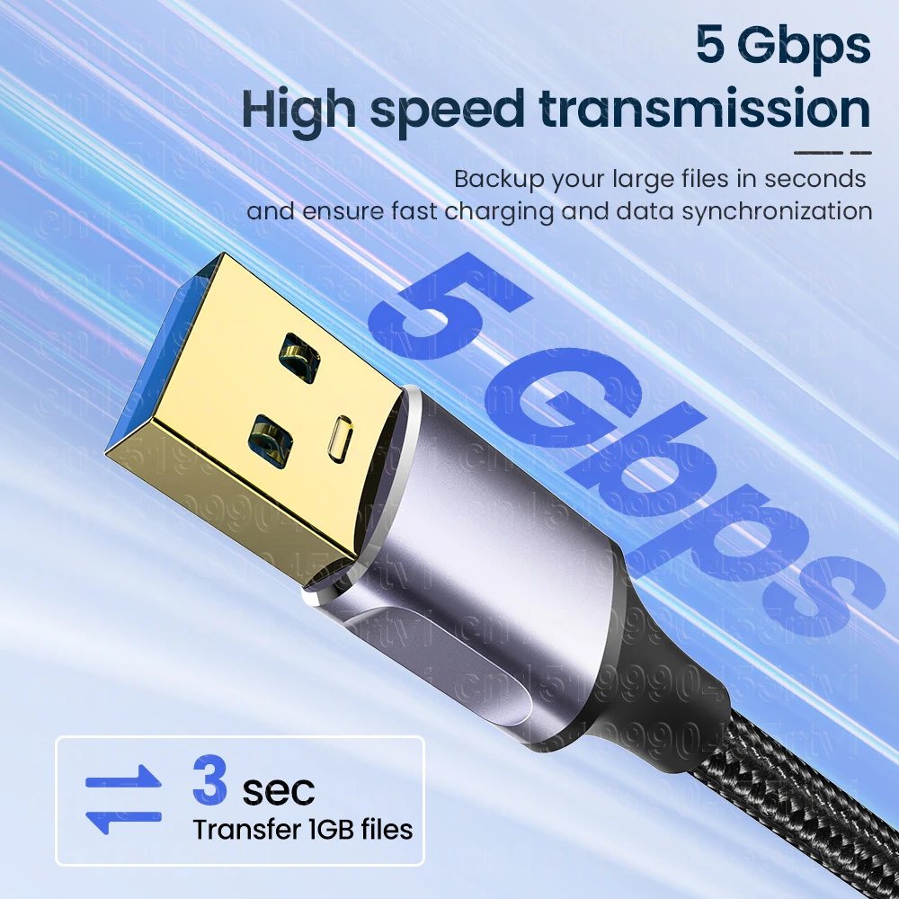 USB 3.0 Extension Cable Male to Female for Smart Laptop PC TV Xbox One SSD USB3.0 2.0 Extender Cord Fast Speed Data Cable 2/3m