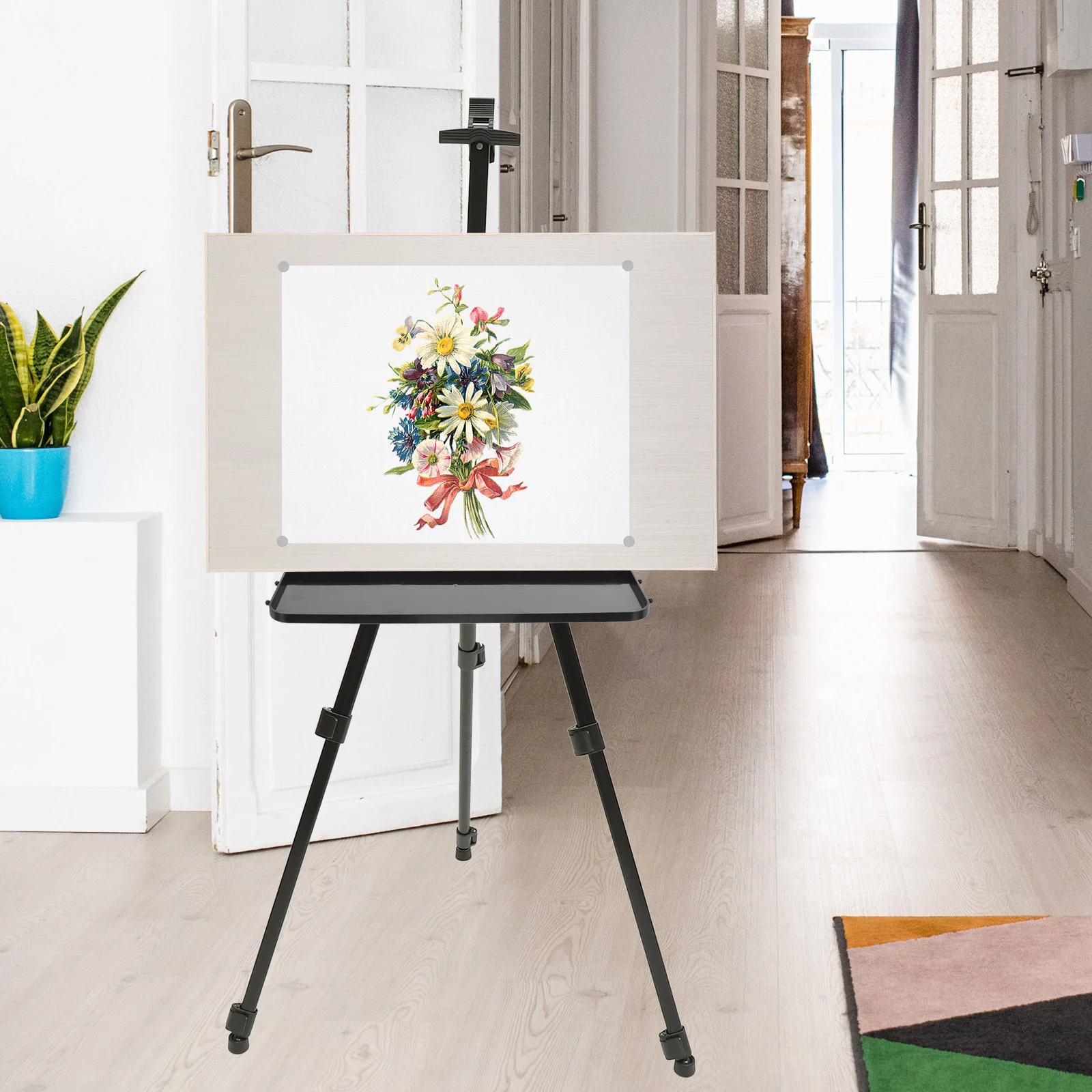 Foldable Easel Tray Detachable Painting Frame Sketch Rack Storage Replacement Attachment For Easel Tripod Stand Display Plastic