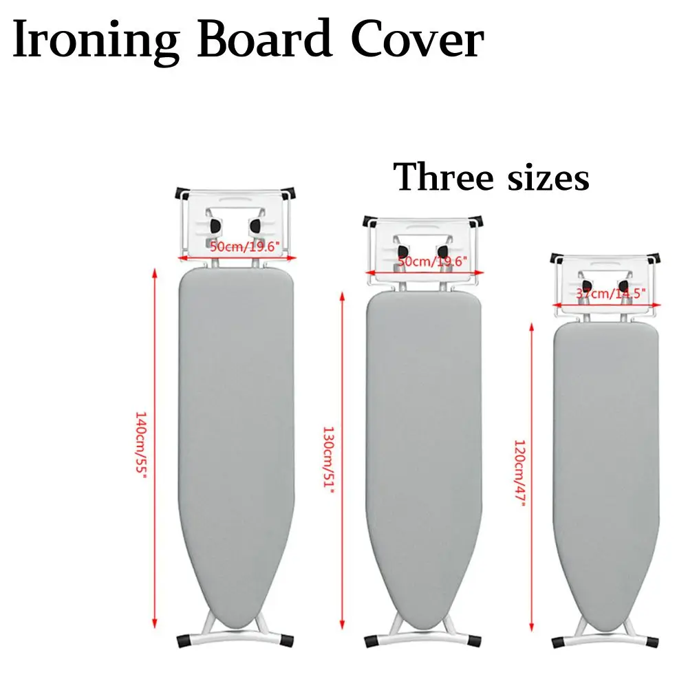 140/130/120cm Ironing Board Cover Universal Silver Coated Padded Detachable Double-layer Cloth ironing board cover