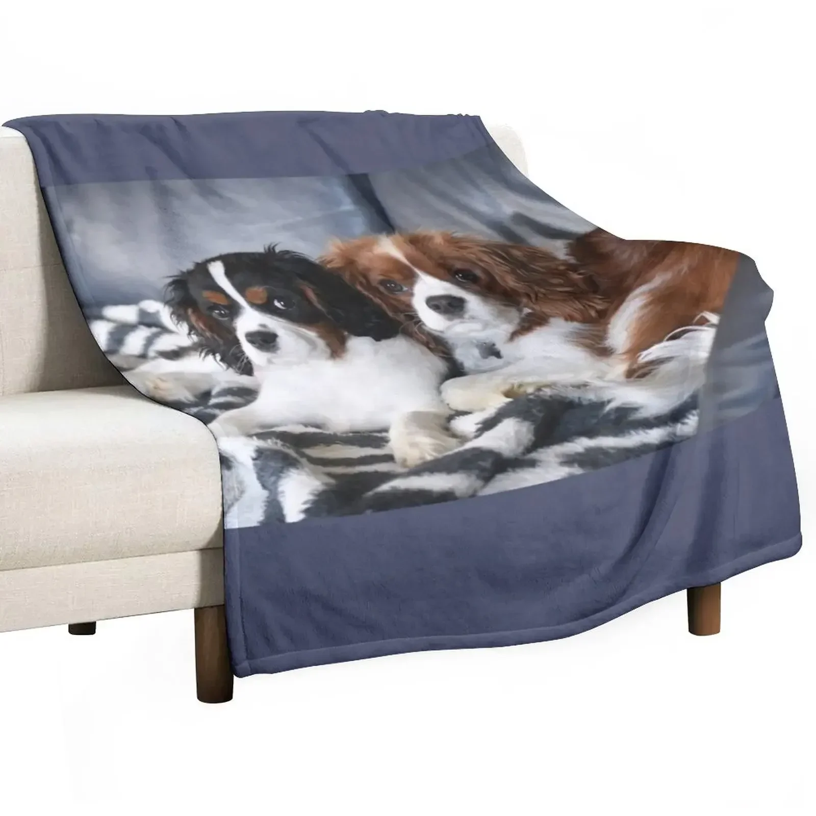 

Одеяло для сна Cavalier King Charles Spaniel, мягкое Клетчатое одеяло