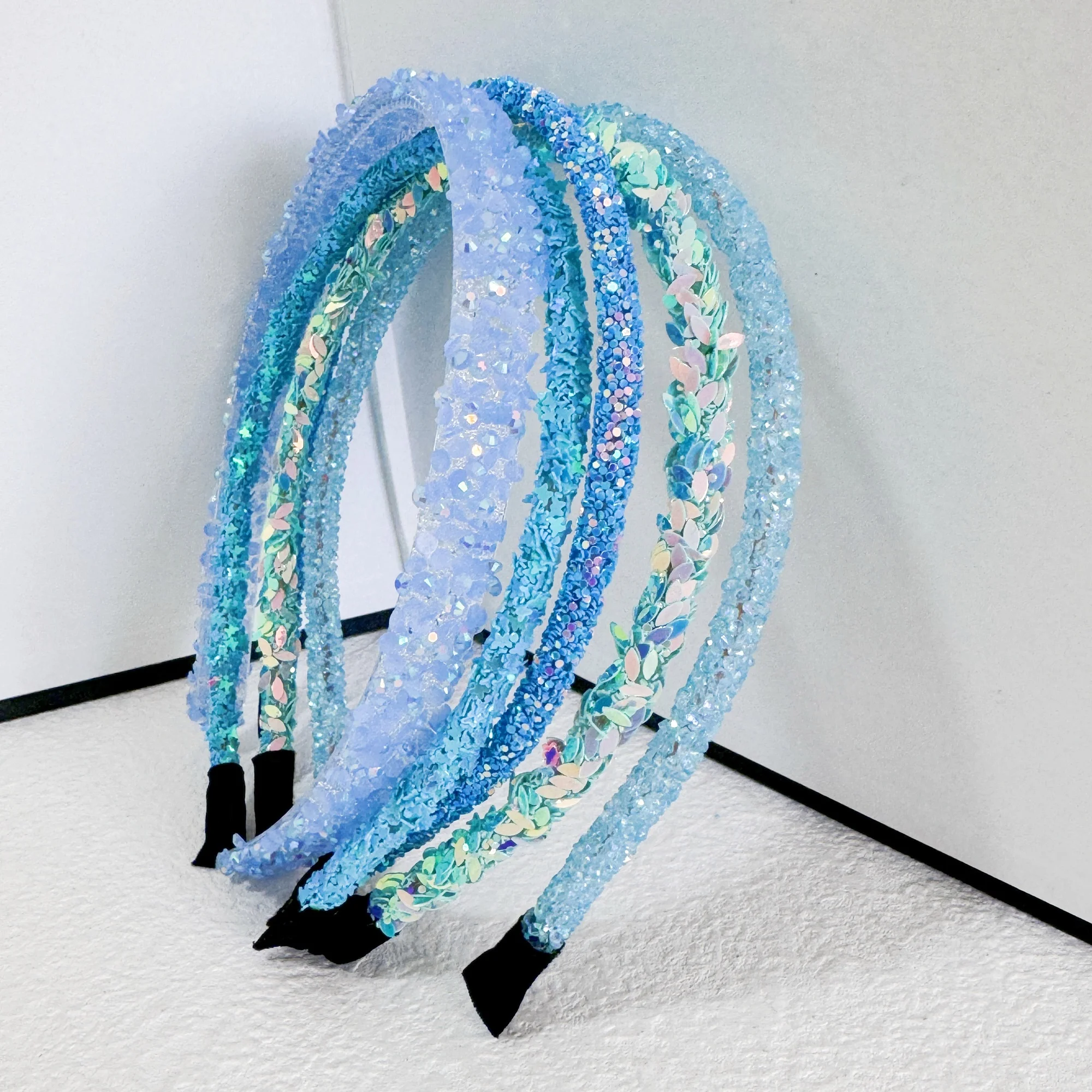 5PCS Glitter Kunststoff Haarbänder Für Mädchen Nette Stern Stirnbänder Haarbänder Schöne Mädchen Stirnbänder Für Frauen Haar Zubehör – Detail 9