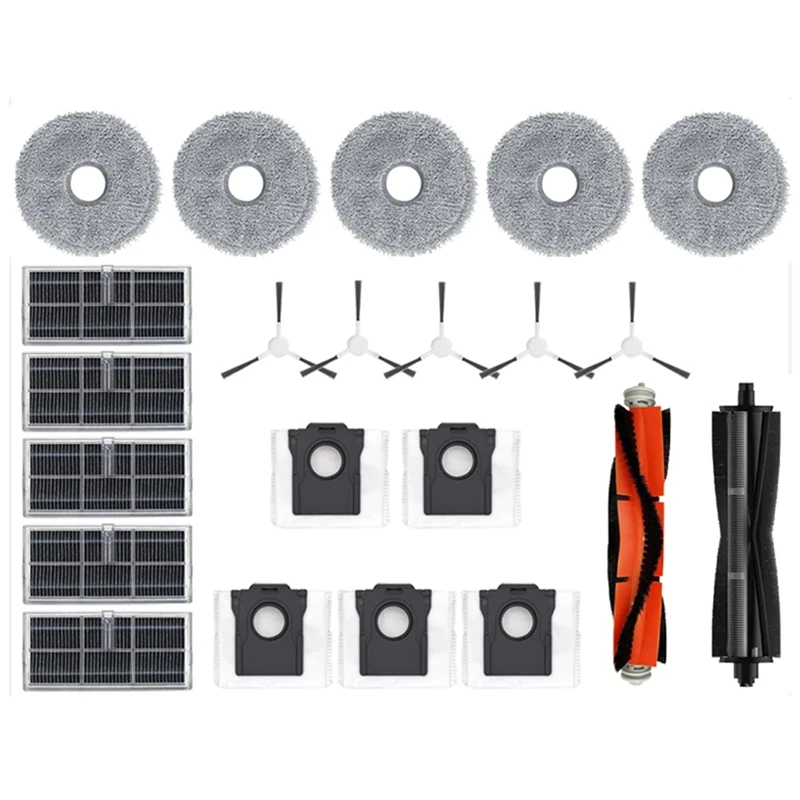 

For Narwal Freo X Ultra Robot Vacuum Cleaner Main Side Brush HEPA Filters Mop Cloth Pads Dust Bags Accessories