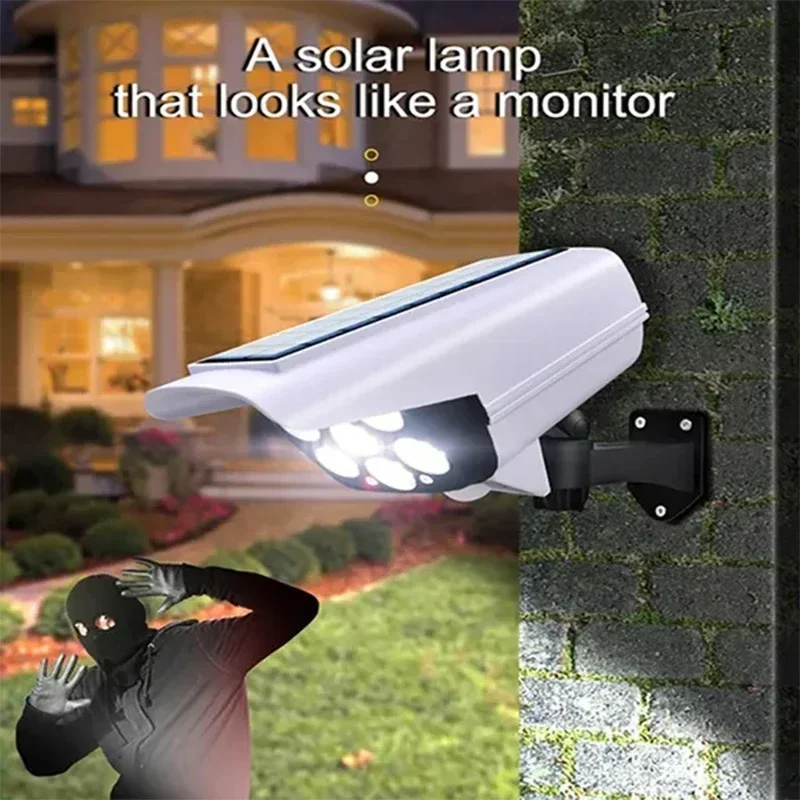 77LED Solar Light Simulation Security Dummy Camera Motion Sensor Outdoor Night L