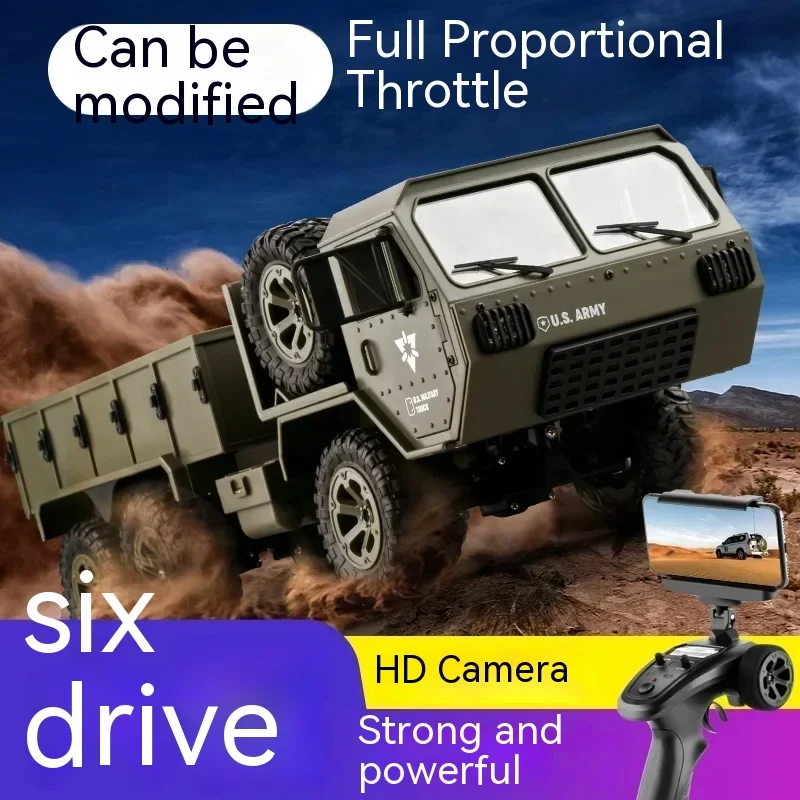 Six Wheel Drive Heavy-duty Six Wheel Truck Model With Load-bearing Capacity Full Proportion Rc Remote-controlled Car Toy Gift 2