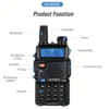 1PC/2PCS Baofeng UV-5R USB Long Range Ham Amateur With FM Radio Long Range Portable Two Way Radio Baofeng CB Radio Walkie Tal 2