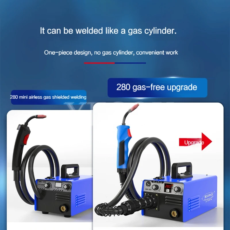 Small Laser Handheld Welding Machine Mini Gas Protection Small NBC-280 Carbon Dioxide Gas Protection 2.2m Integrated Welding Gun 6