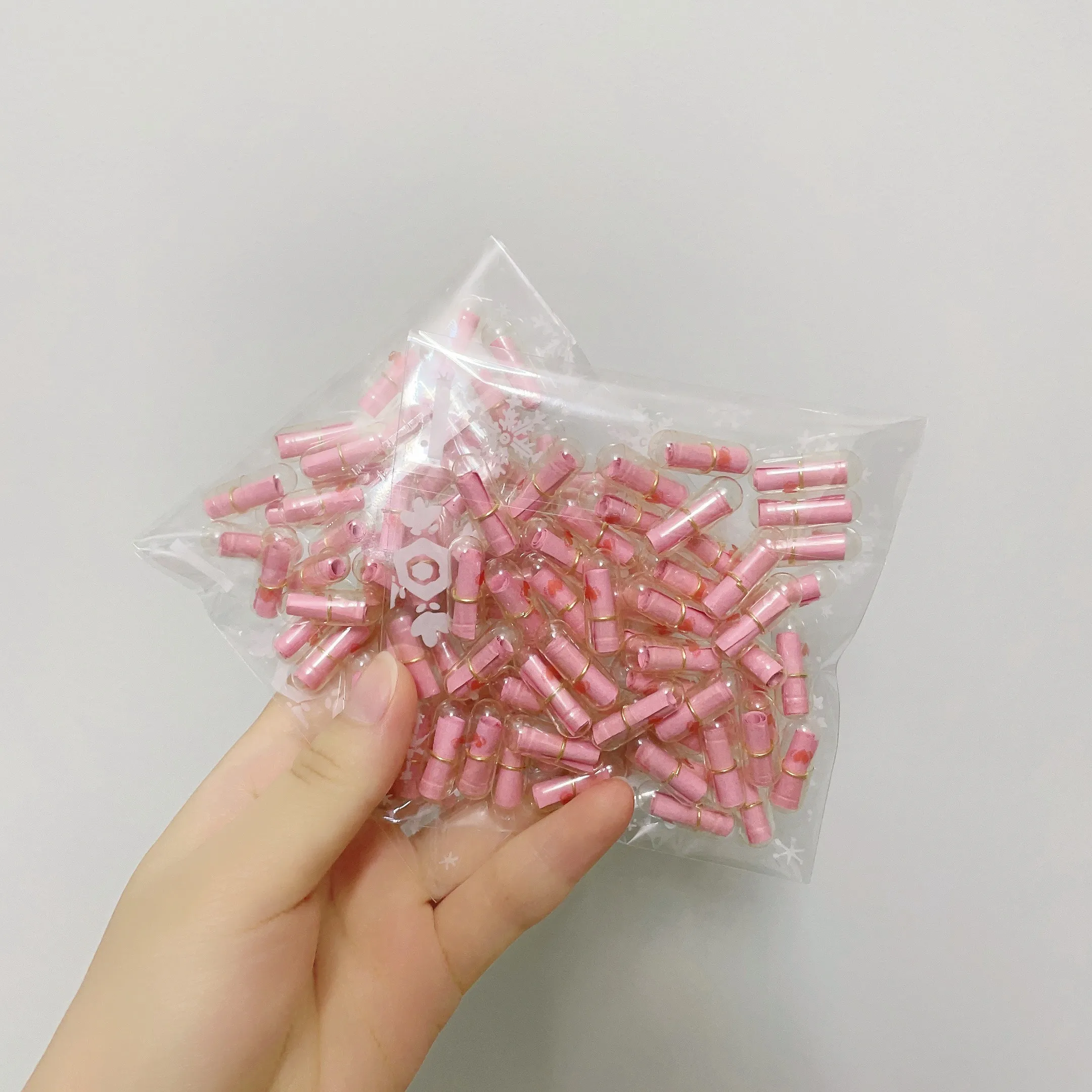 100Pcs Cute Message Capsule Wedding Birthday Bridesmaid Party Favors Romantic Girlfriend Boyfriend Ideas Easter Mothers Day Gift