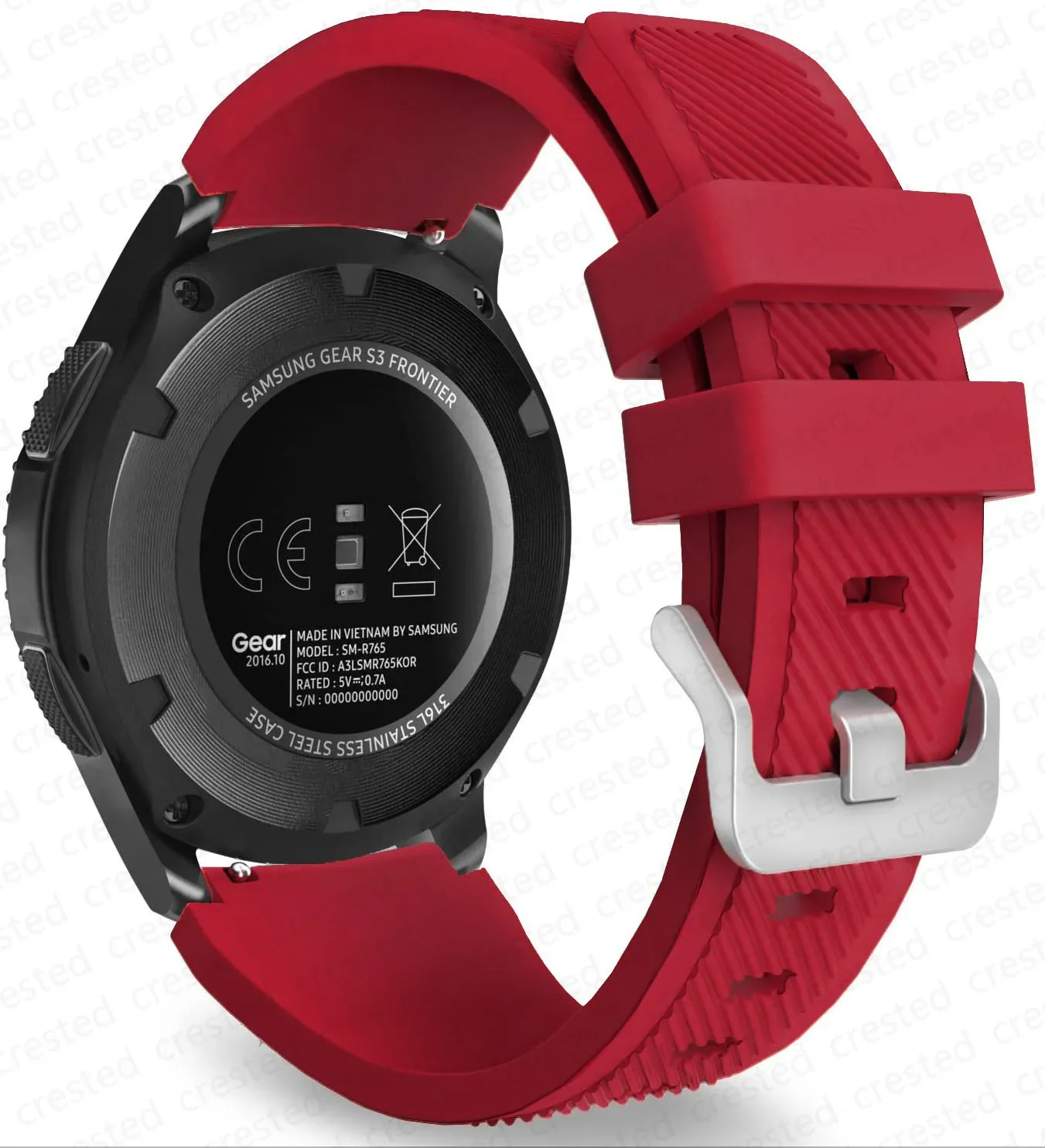 Soft Silicone Sport Strap - 22mm Bracelet