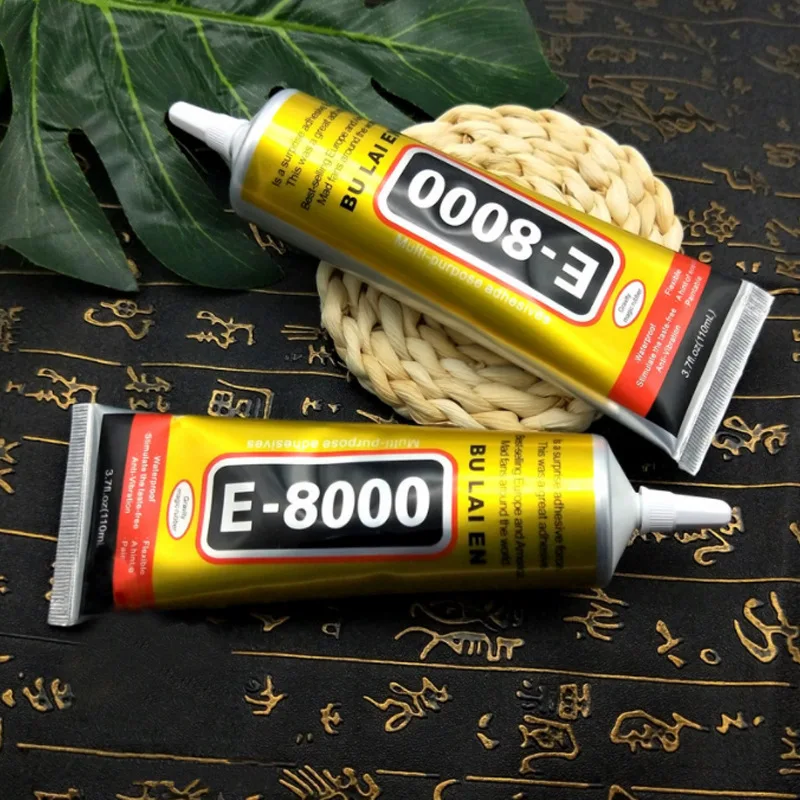 5pcs15/25/50ML E8000 Clear Contact Phone Repair Adhesive Fibre Cloth Metal Wood DIY Glue With Precision Applicator Supplies  6