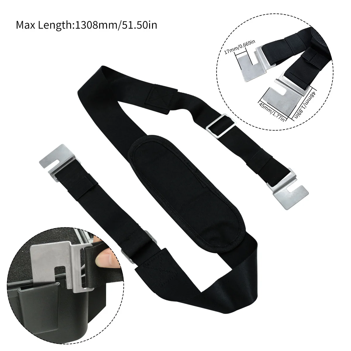 1pc Tool Box Shoulder Strap for Hard Carry Case tool case tool box instrument box storage box storage case survival case plastic box