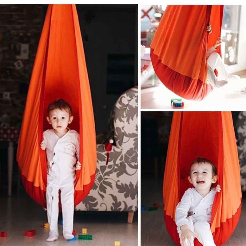 Swings for Children Kangaroo-shaped Swing Chair Child Kids Indoor Outdoor Balcony Hammock Canvas Fabric Hanging Chairs Seat Toys