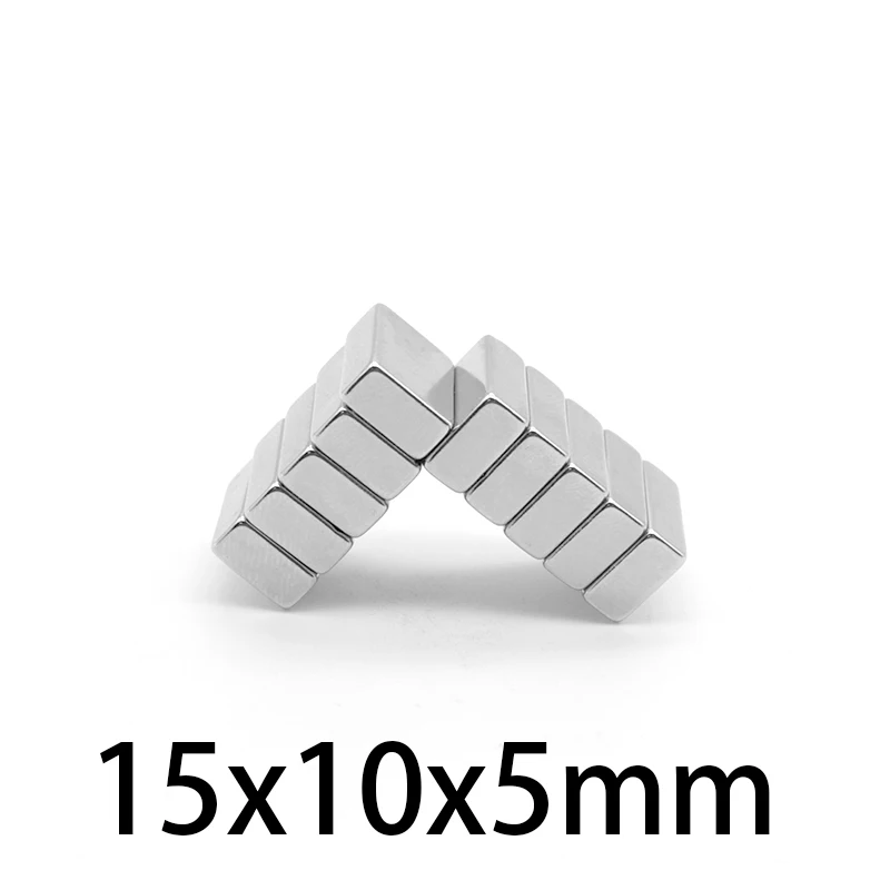 

2/5/10/20/30/50PCS 15x10x5 Block Rare Earth Magnet 15X10 Rectangular Neodymium Magnet 15x10x5mm Permanent NdFeB Magnets 15*10*5