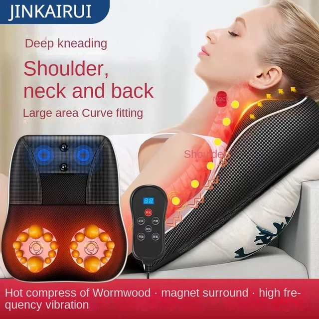 Shiatsu Back and Neck Massager with Heat - 3D Deep Tissue Kneading Back  Massage Pillow for Upper Lower Back, Neck, Shoulder,Calf - AliExpress