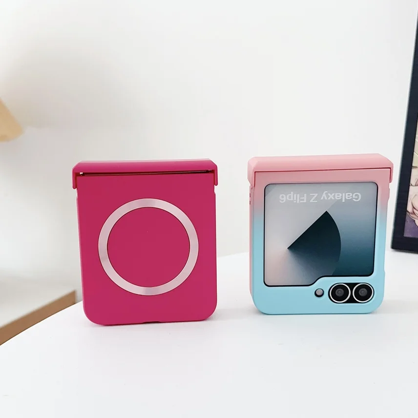 Vibrant Color Shockproof MagSafe Case with Hinge Cover for Samsung Galaxy Z Flip