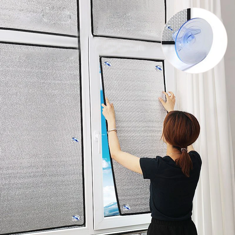 Description Picture 5 of itemWindow Sun Shade Film Sunshade Protector Pad Aluminum Foil Anti-UV Sunshine Room Insulation Shading Board Window Privacy Film