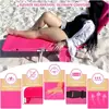 3 in 1 Portable Women Lounge Chair with Face Hole Cushion Adjustable Backpack Beach Chair Tanning Sunbathing Outdoor Relaxation 5