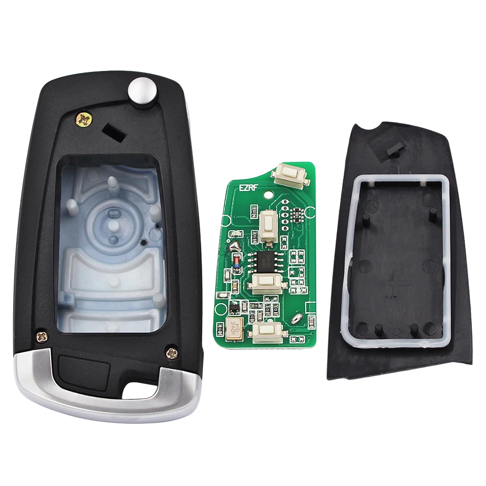Car Remote Key Flip 3 Button 315MHZ 433MHZ Remote Key Fob ID44/ PCF7935 Chip for BMW EWS 325 330 318 525 530 540 E38 E39 E46 M5 X3 X5 HU92/HU58