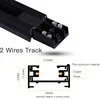 Track Light Rail Set 2 Wire Lighting Fixture 0.5M 1M Spot Led Track Lamp for Living Room Straight/L Shape Connectors Ceiling Box 4