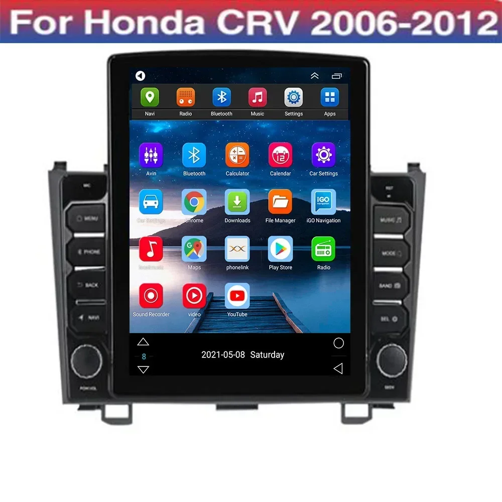 

2din Android 13 головное устройство автомобильное радио для Honda CRV CR-V 2006 2007 2008 2010-2012 GPS навигация мультимедийный видеоплеер Авторадио