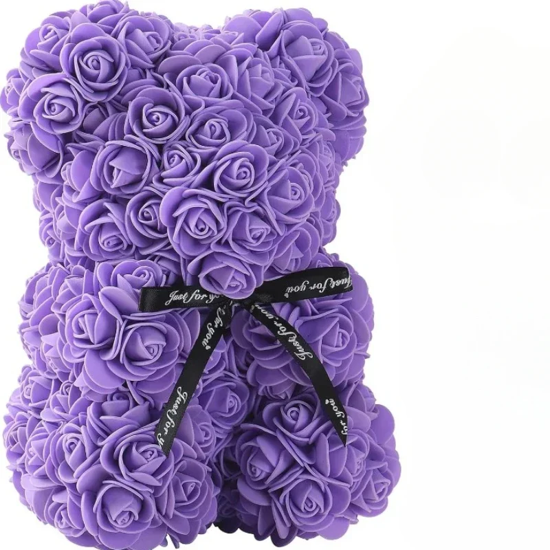 2025 Neue Künstliche Blume Ewige Rose Teddybär für Mama Muttertag Geburtstag Valentinstag Jahrestag Geschenke & Dekorationen – Detail 5
