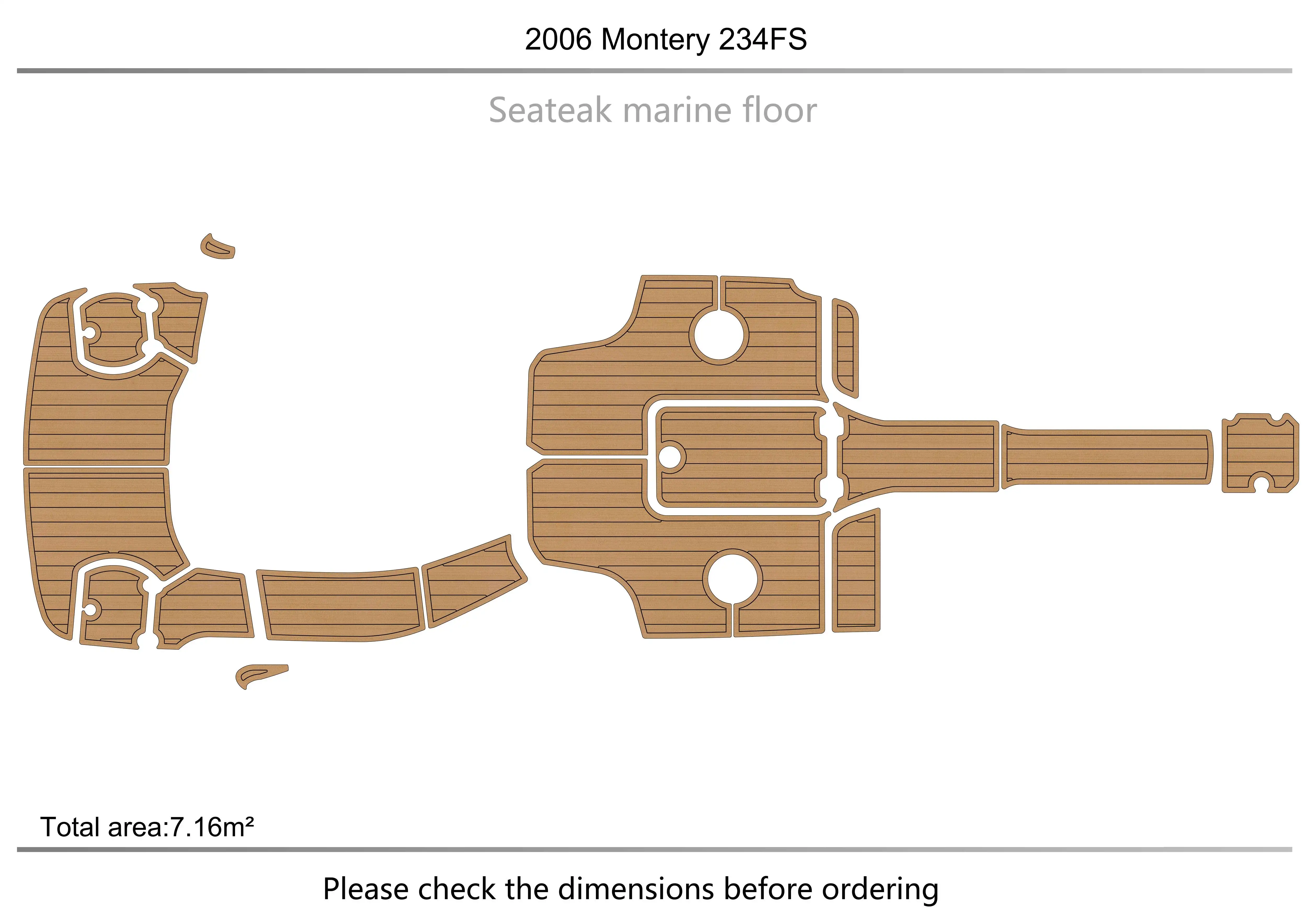 

2006 Montery 234FS кабина 1/4 "6 мм EVA искусственный ковер для водных лыж яхты рыбалки лодки нескользящий напольный коврик
