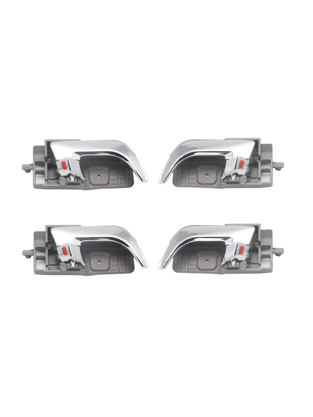 DHKA 내부 인테리어 4PCS GEELY EC7 크롬 금속 유형용 도어 핸들 세트 1개