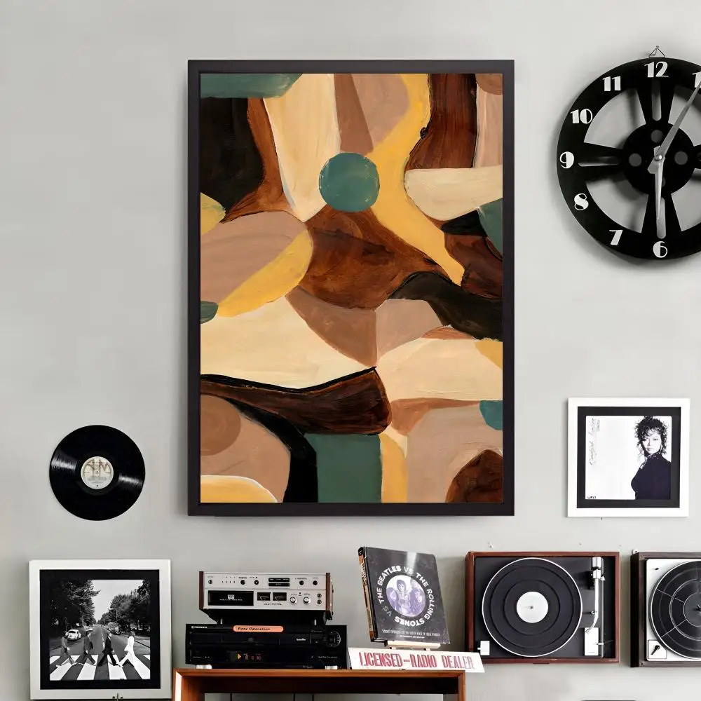Quadro su tela con calligrafia e dipinto di aree di sabbia mobili, poster da parete per soggiorno, corridoio, decorazione per la casa, regalo moderno per le feste - immagine 3
