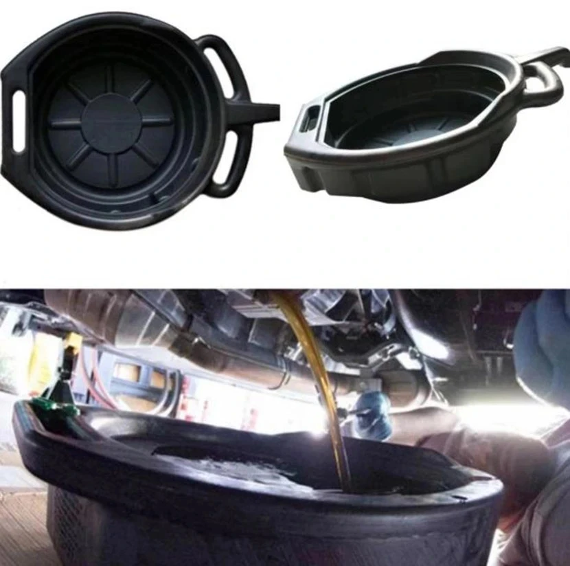 Oil Drain Pan 1pc 10L/15L Plastic Oil Drain Pan For Repair Car Fuel Fluid Change