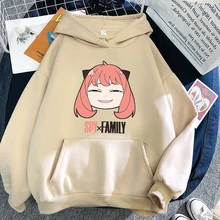 Spy x família hoodie aceitar impressão personalizada qualquer estilo com capuz estudante casual moletom harajuku oversized mulher streetwear topos