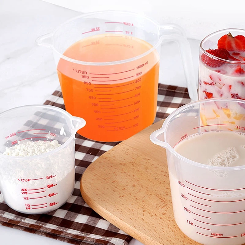 

250/500/1000Ml Baking Tool Metering Cup Graduated Pour Spout With Handle Kitchen Baking Measuring Cups Jugs