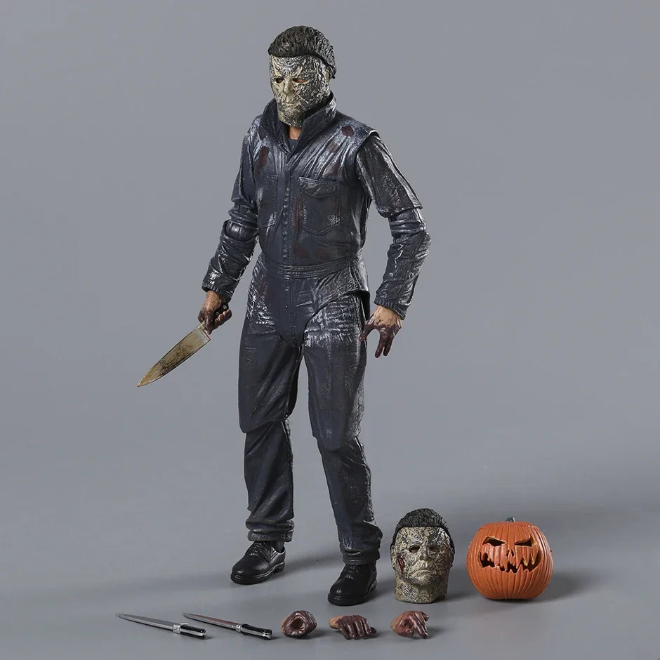 Neca michael myers,PVCアクションフィギュア,ハロウィーンの