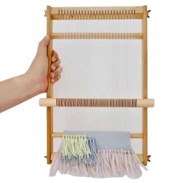 Fa Kötőgép Szövés Keret Diy Kötött Játékok Gyapjú Kézműves Háztartási - Image 4