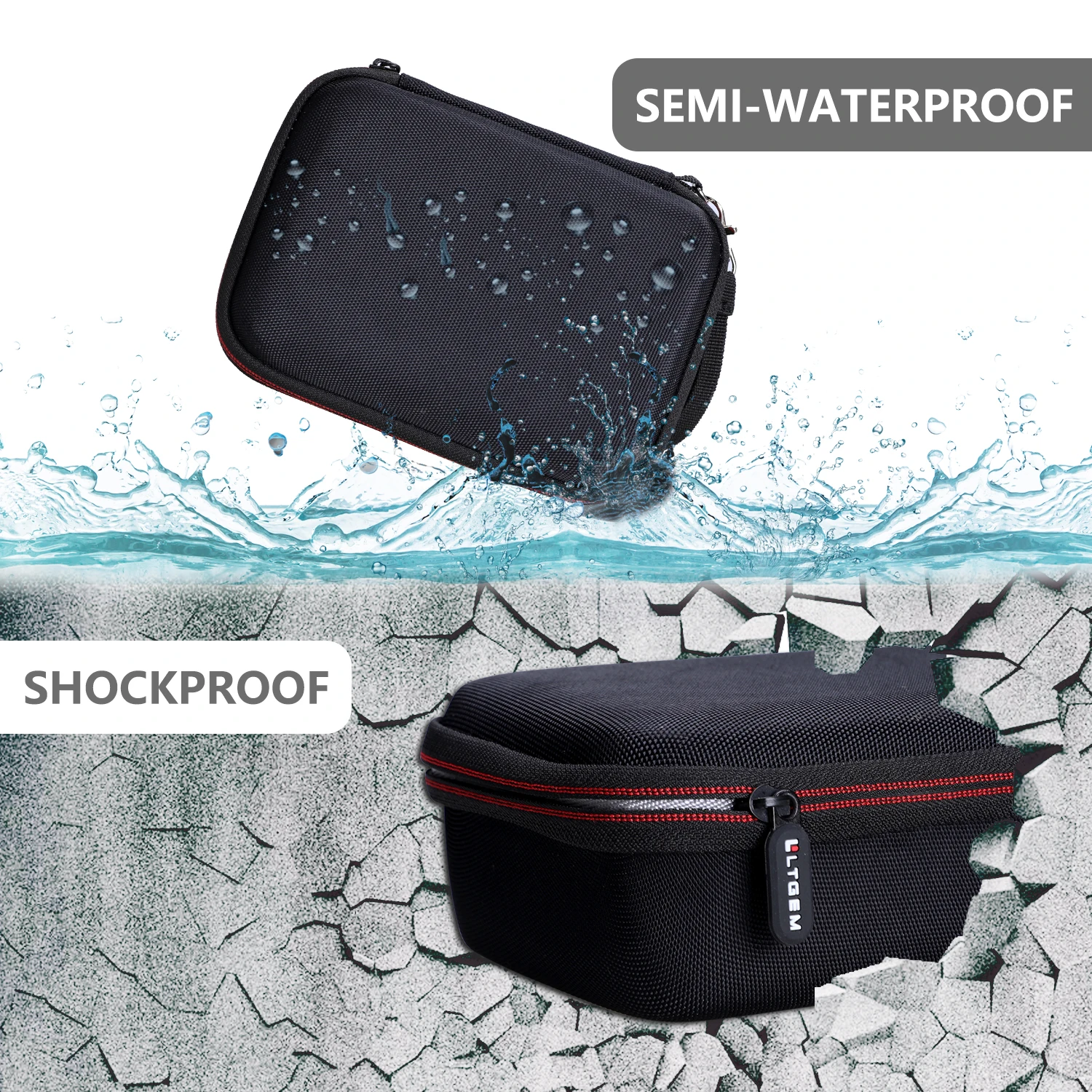 Ltgem Estojo Rígido de Eva Impermeável para Dji Pocket Combo Criador - Image 6
